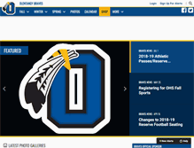 Tablet Screenshot of olentangybravesathletics.com